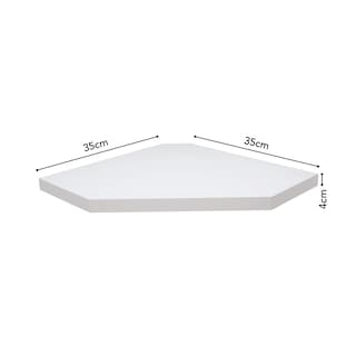 Foto 1 | Repisa Esquinera Tendenza Prat-k 04x35x35 Color Blanco