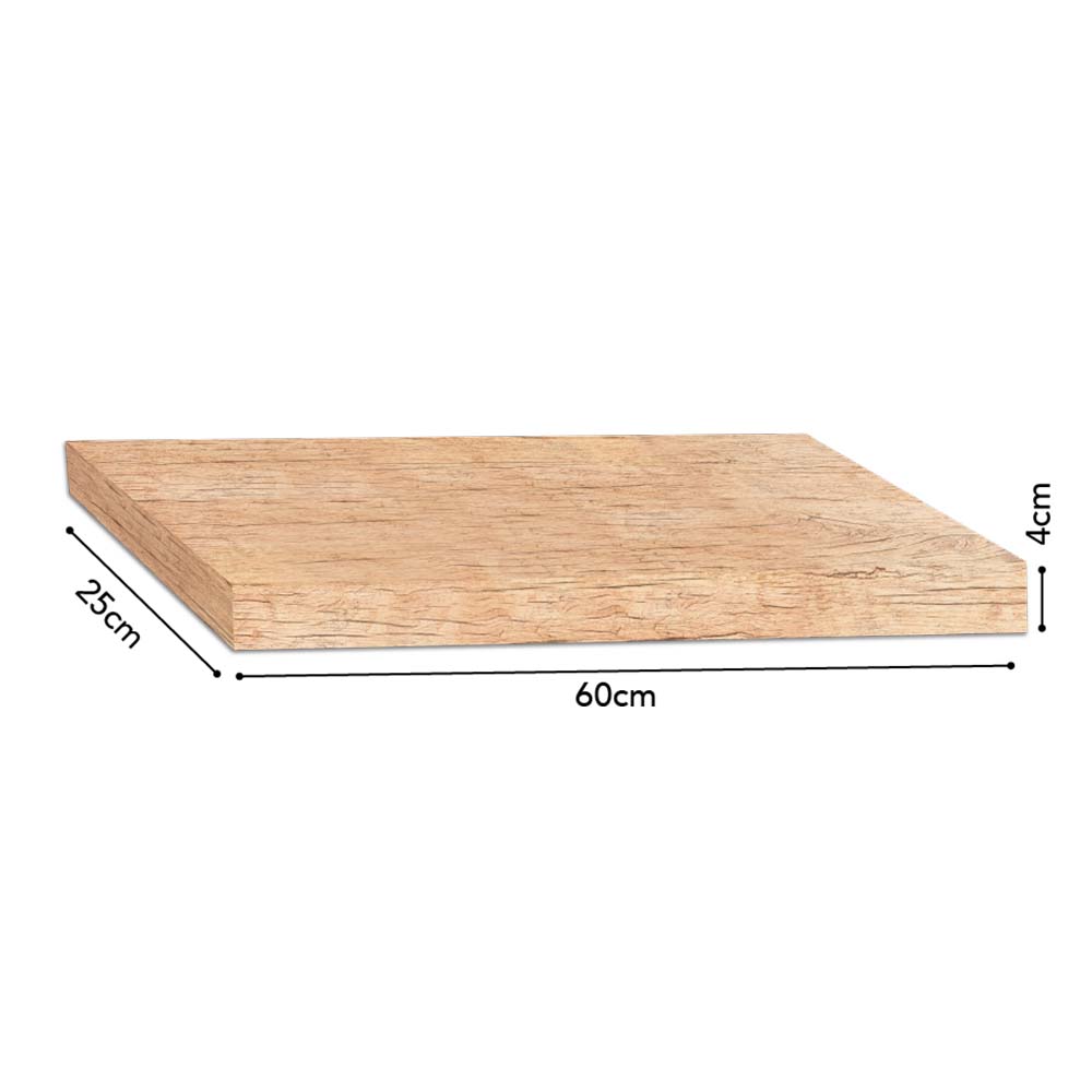 Repisa Recta Tendenza Collection Vintage Prak-t 04x25x60cm Color Beige