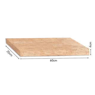 Foto 1 | Repisa Recta Tendenza Collection Vintage Prak-t 04x25x60cm Color Beige