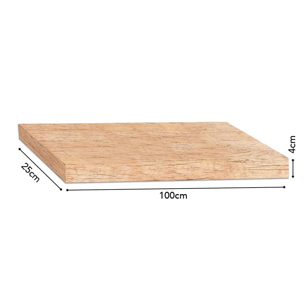 Foto 4 pulgar | Repisa Recta Tendenza Collection Vintage  Prak-t 04x25x100cm Color Beige