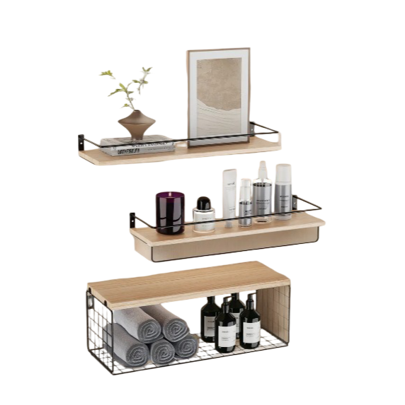 Estantes Xtellar De Madera Premium Multiusos - Juego De 3