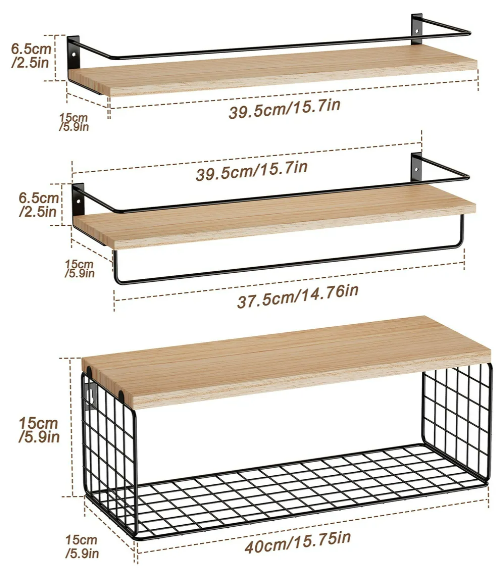 Foto 3 | Estantes Xtellar De Madera Premium Multiusos - Juego De 3