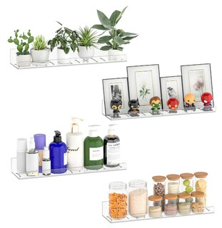 Foto 1 | Xtellar Estantes Flotantes De Acrílico Premium - Decoración Moderna Y Organización Eficaz En Un Solo Pack De 4