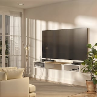 Foto 5 | Repisa Flotante Para Tv Belto Moru color Blanco