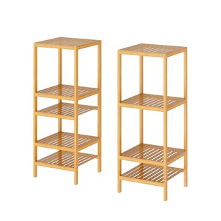 Foto 2 | Estante Multifuncional Mu:4life Ed02-diy-bbn Natural De Bambú Con Repisas Ajustables Para Baño, Cocina Y Sala
