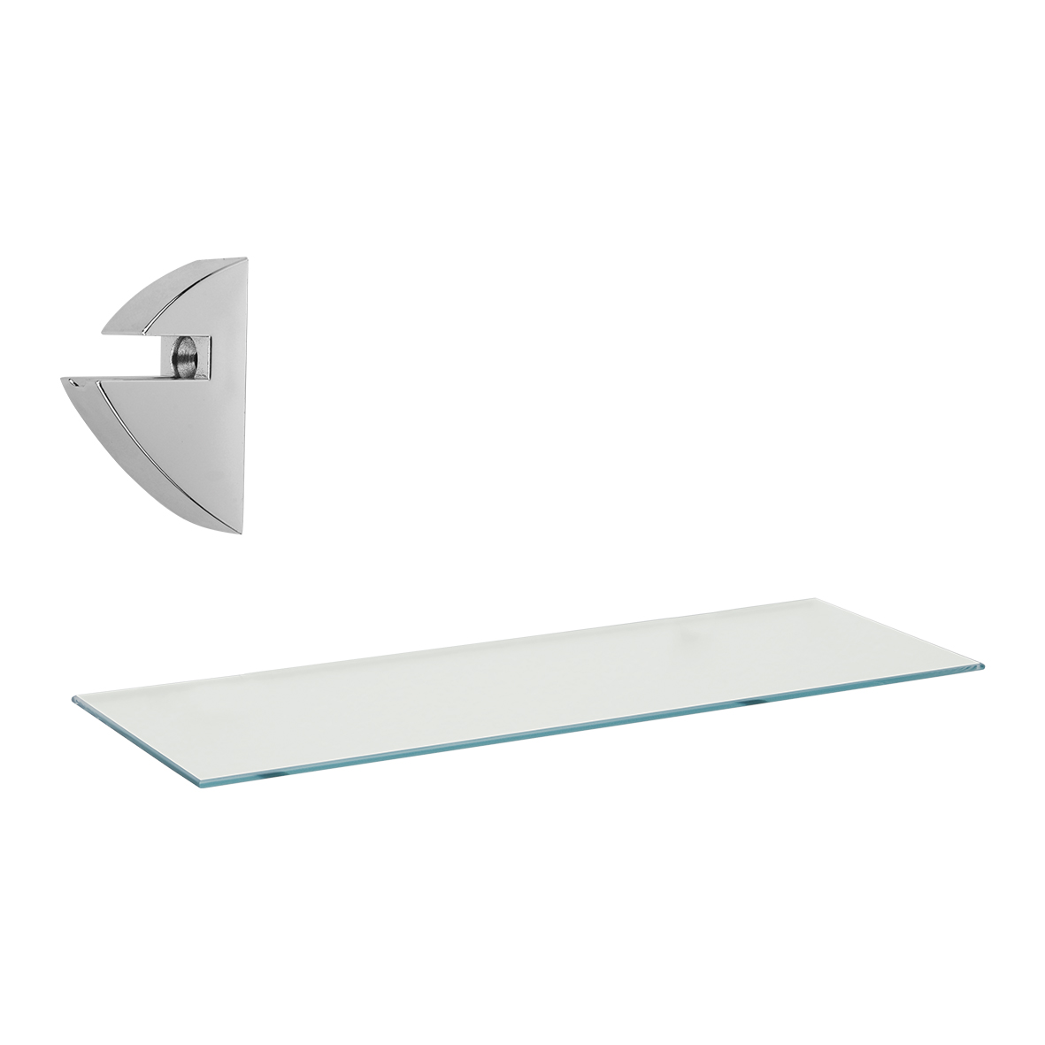 Repisa De Vidrio Recta Vetro Prat-k 15 X 40cm