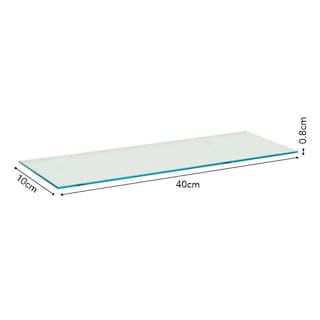 Foto 4 | Repisa De Vidrio Recta Vetro Prat-k 10 X 40cm