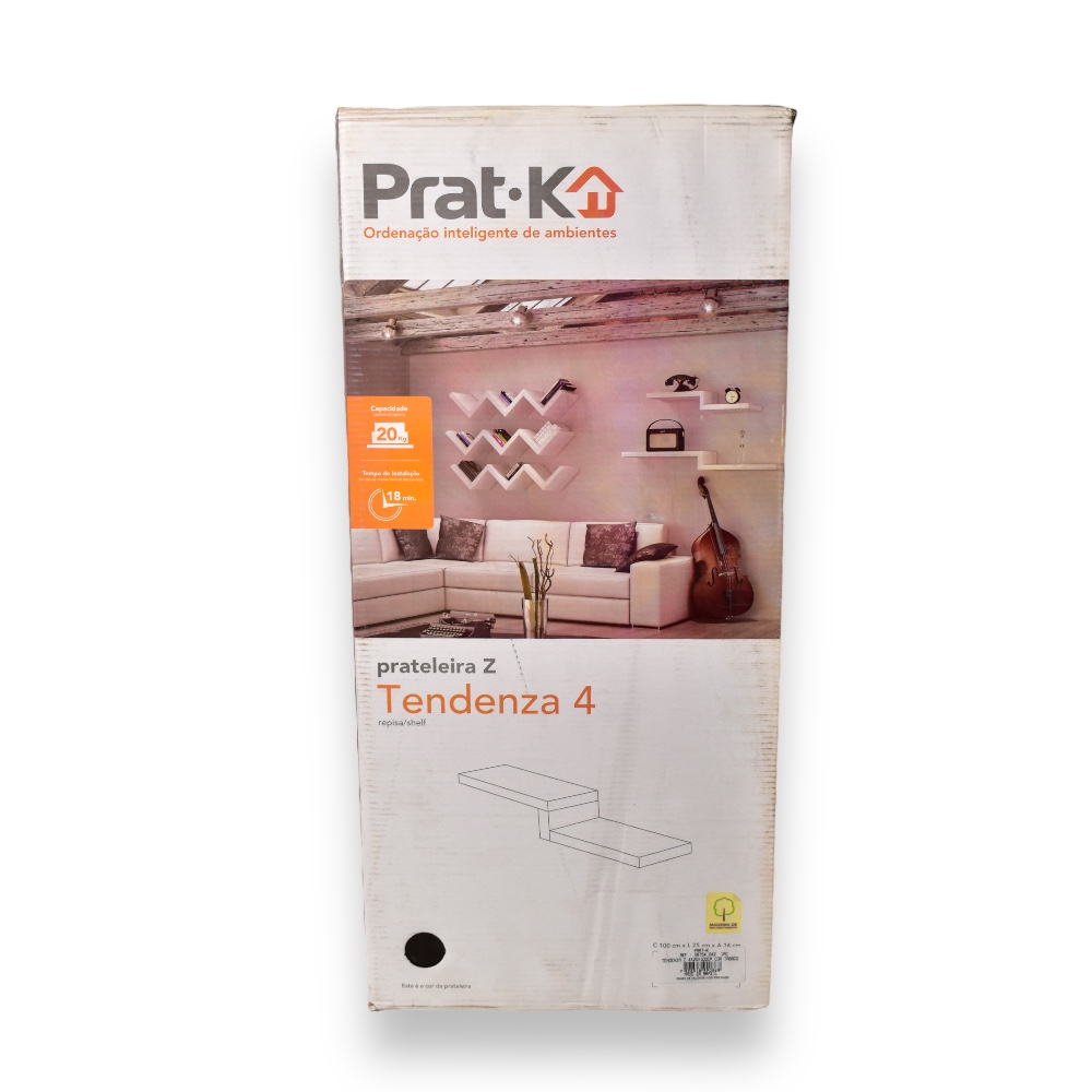 Foto 2 | Repisa Z Tendenza Prat-k Blanco 25 x 100cm