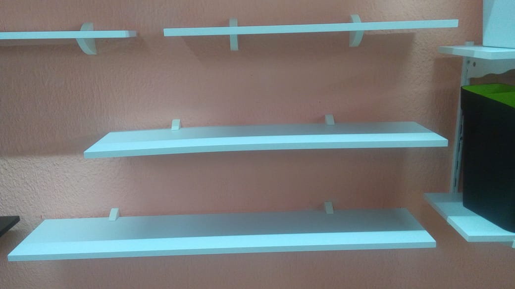 Foto 4 pulgar | Repisa Recta Concept Prat-k Blanco 25 X 100cm