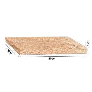 Foto 1 | Repisa Recta Tendenza Collection Vintage Prak-t 04x25x60cm Color Beige