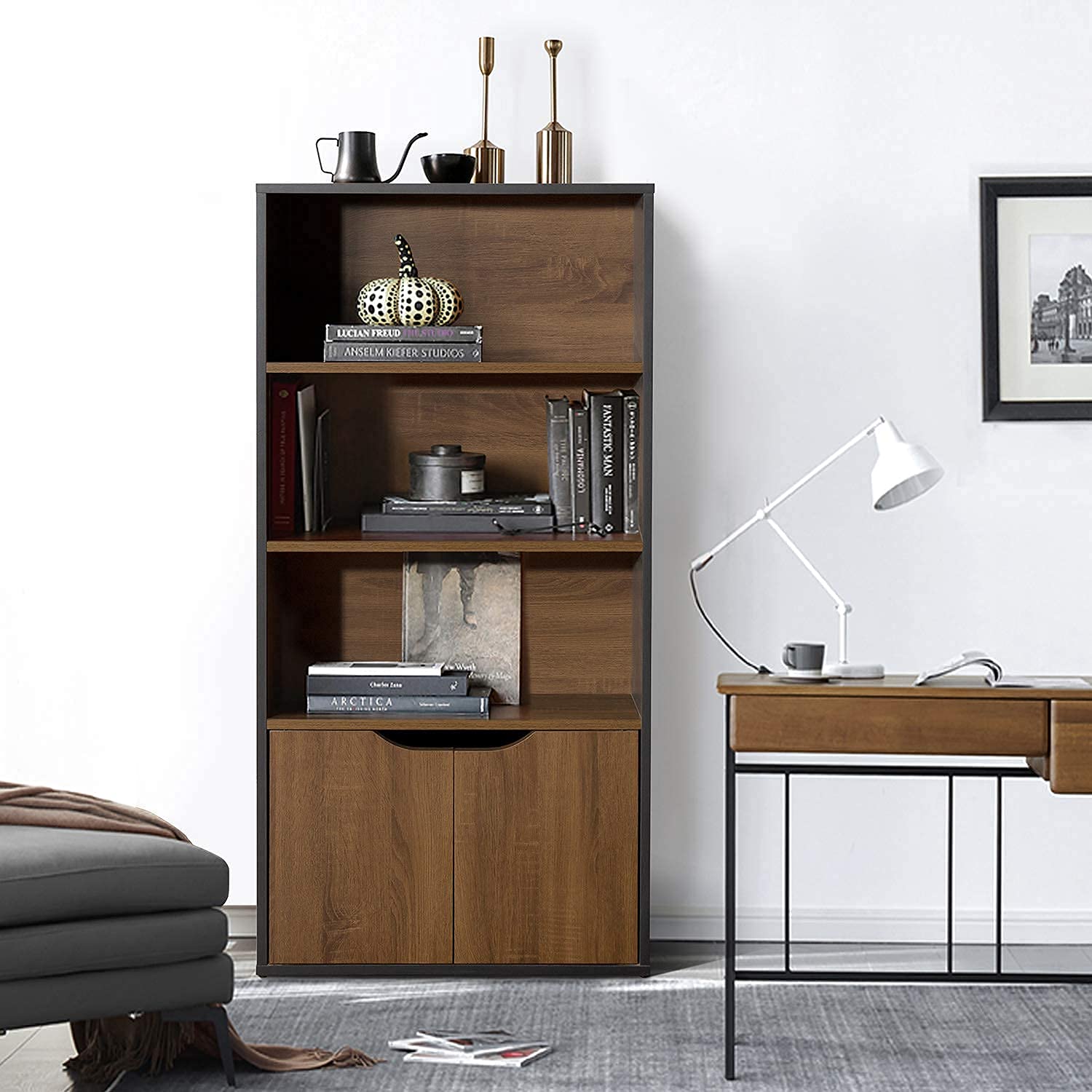 Foto 4 | Estante de Exhibición Furniturer Konz Negro