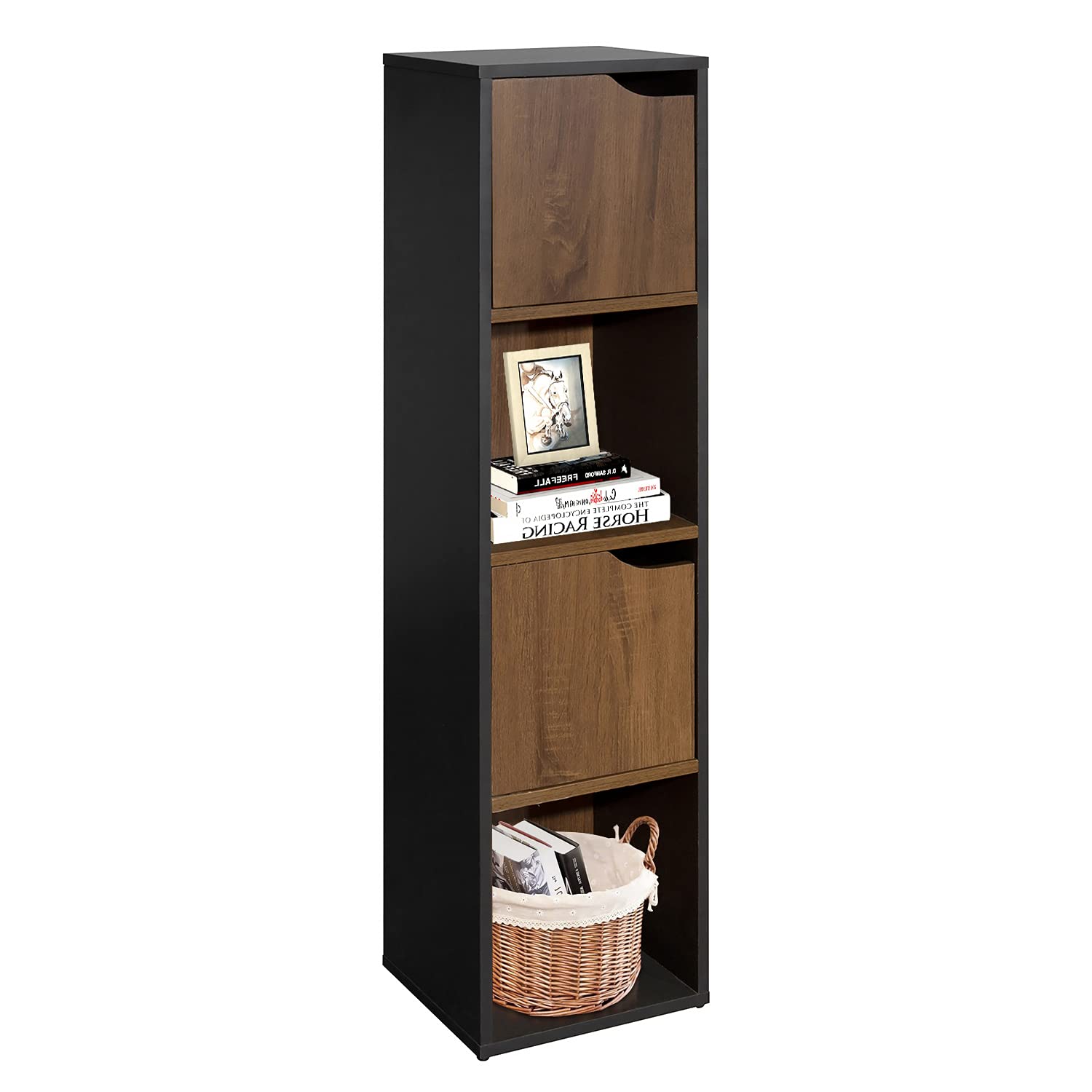 Estante de Exhibición Furniturer Lata Negro