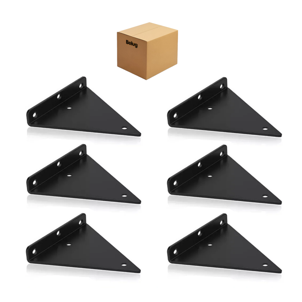 Foto 1 | 6pz  Soportes Para Repisas Flotantes Belug   Negras