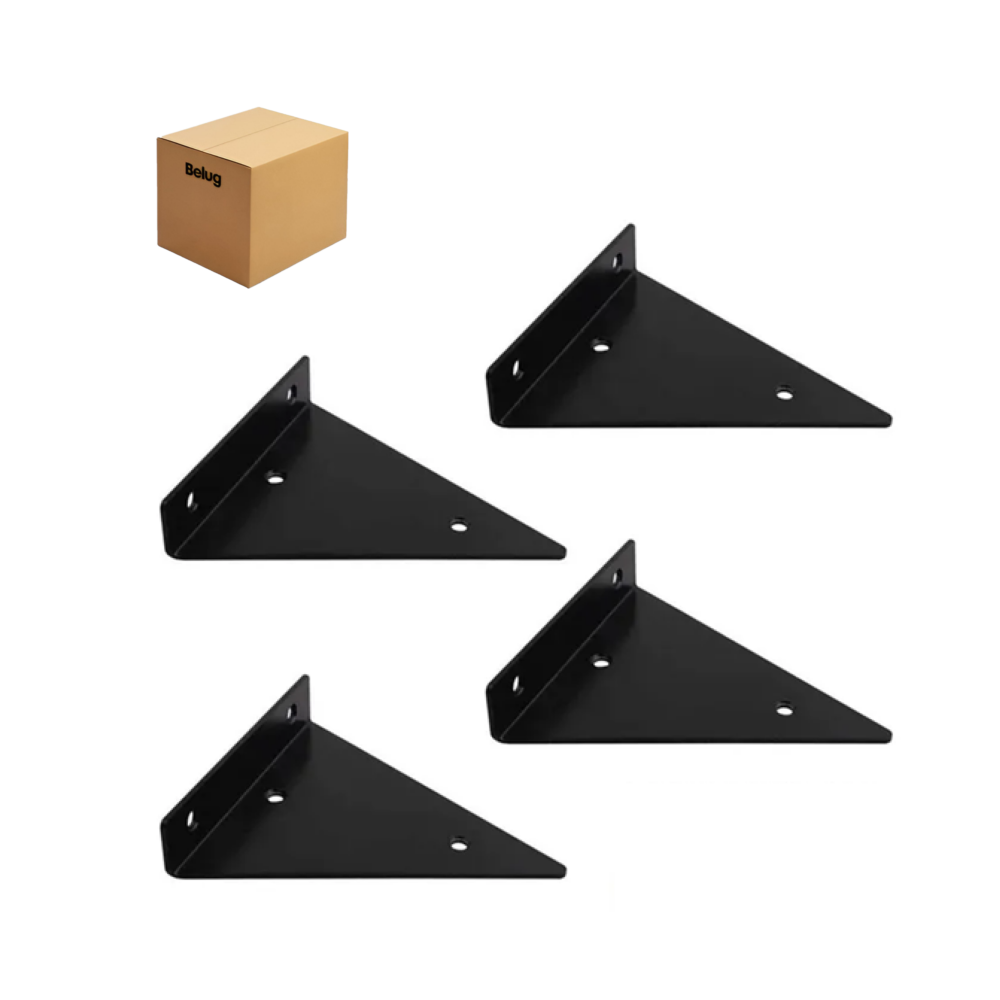 Foto 2 pulgar | 4pz  Soportes Para Repisas Flotantes Belug  Negras