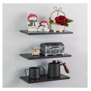 Foto 4 | Estante Flotante 30cm X 15cm Y 1.6cm De Espesor Belug Negro Espresso