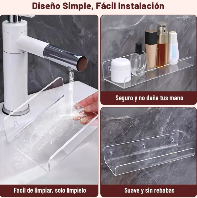 Foto 5 pulgar | Xtellar Set De 6 Repisas Flotantes Minimalistas En Acrílico
