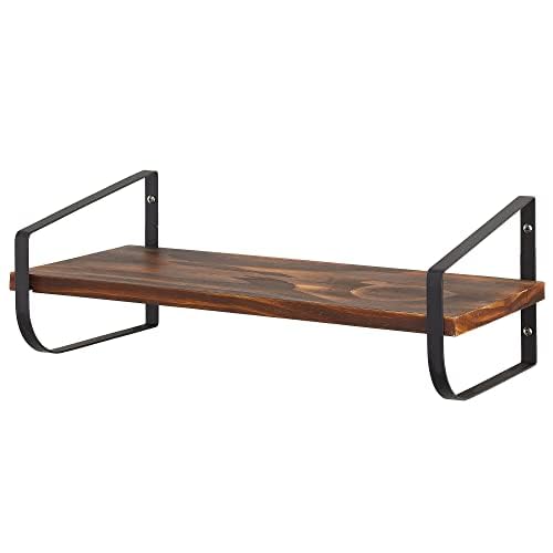Foto 5 pulgar | Estantería Flotante Mdesign  Moderna Y Estrecha  Negro/natural - Venta Internacional.