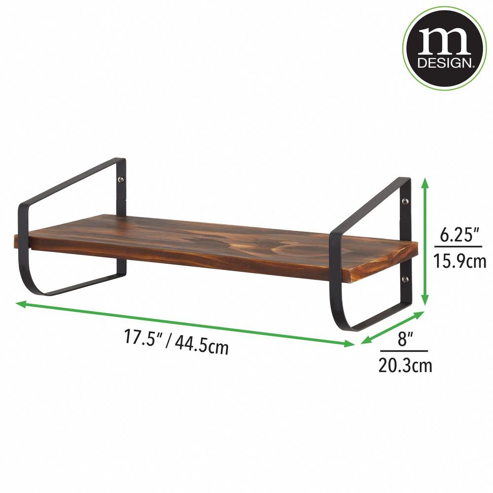 Foto 8 pulgar | Estantería Flotante Mdesign  Moderna Y Estrecha  Negro/natural - Venta Internacional.