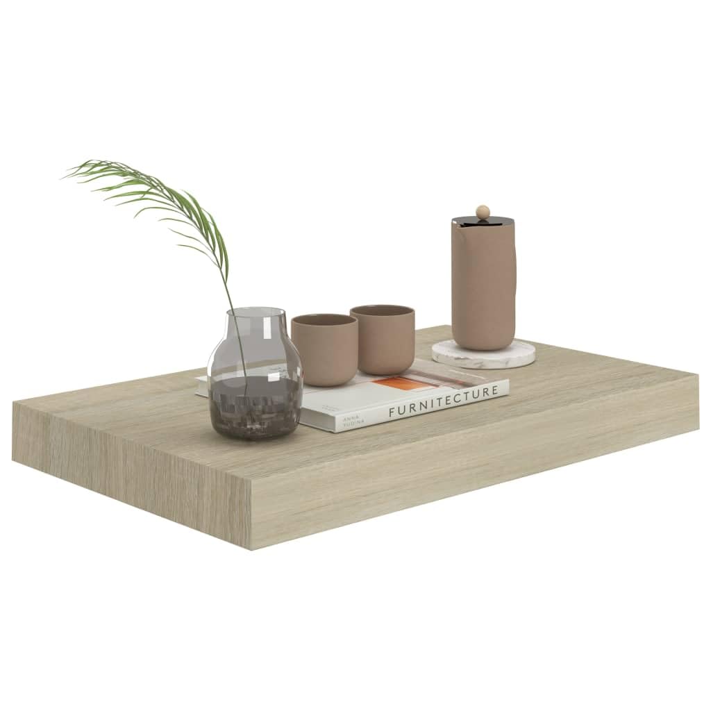 Foto 4 | Estantería De Pared Vidaxl Floating  4 Unidades  Madera De Roble  40 X 23 X 4 Cm  Mdf - Venta Internacional.