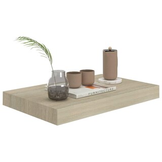 Foto 4 | Estantería De Pared Vidaxl Floating 4 Unidades Madera De Roble 40 X 23 X 4 Cm Mdf - Venta Internacional.