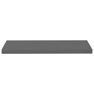 Foto 3 | Estantería De Pared Vidaxl Flotante Gris Brillante 80 X 23 5 X 4 Cm 4 Unidades - Venta Internacional.