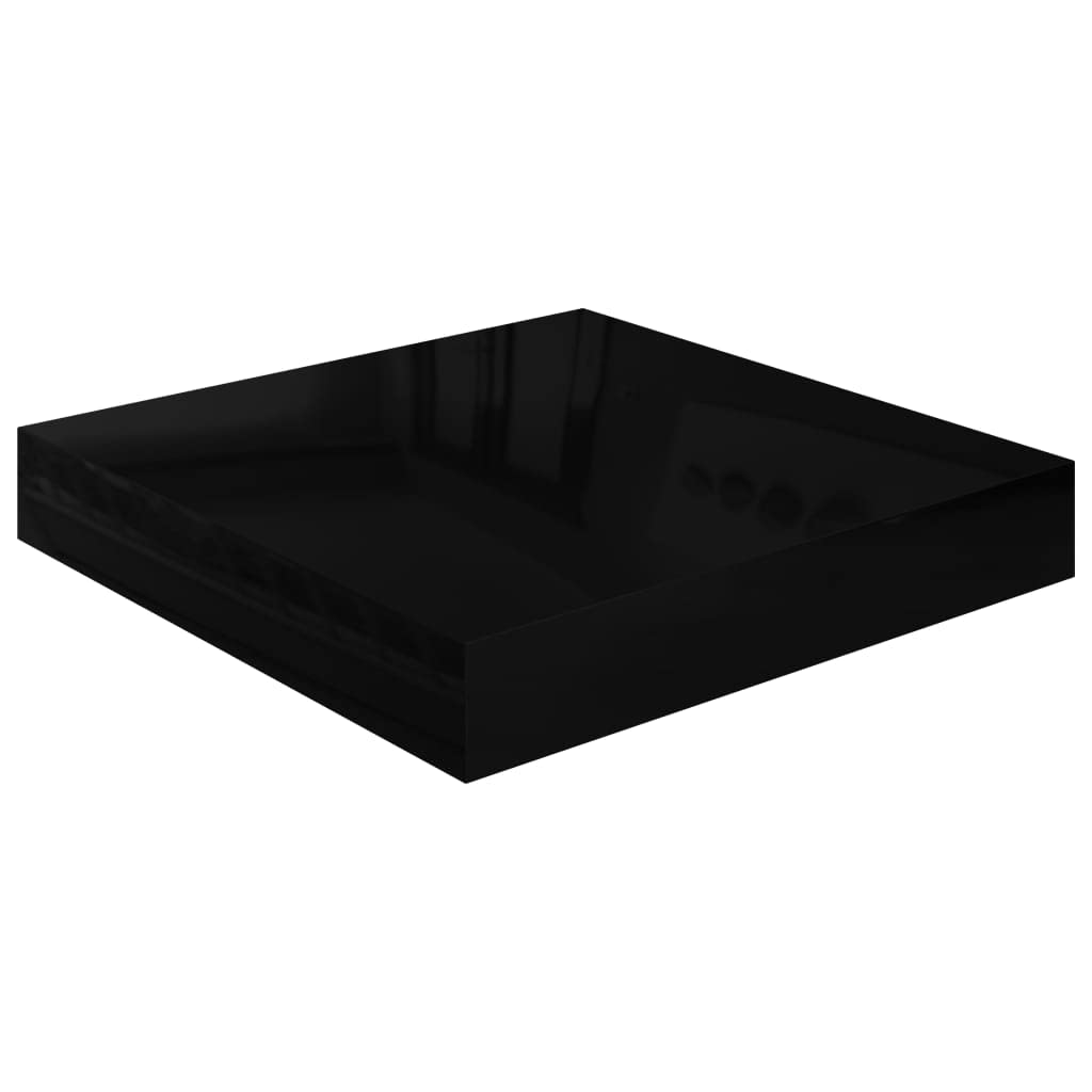 Estantería Flotante De Pared Vidaxl De Mdf Negro Brillante En Forma De Panal De Abeja - Venta Internacional.