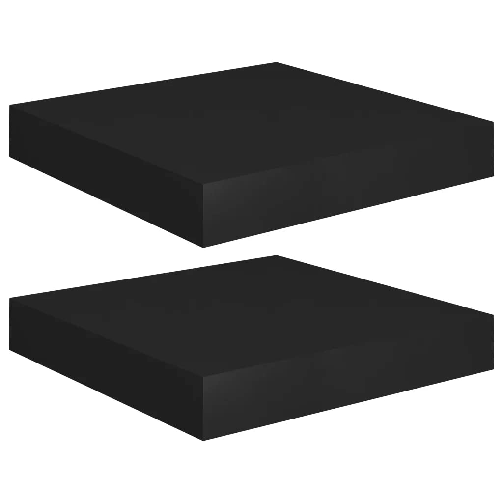 Foto 3 pulgar | Estantería De Pared Vidaxl Flotante Negra  23 X 23 5 X 4 Cm  Mdf  2 Unidades - Venta Internacional.