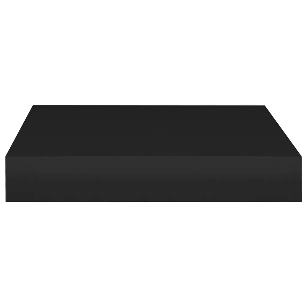 Foto 6 | Estantería De Pared Vidaxl Flotante Negra  23 X 23 5 X 4 Cm  Mdf  2 Unidades - Venta Internacional.