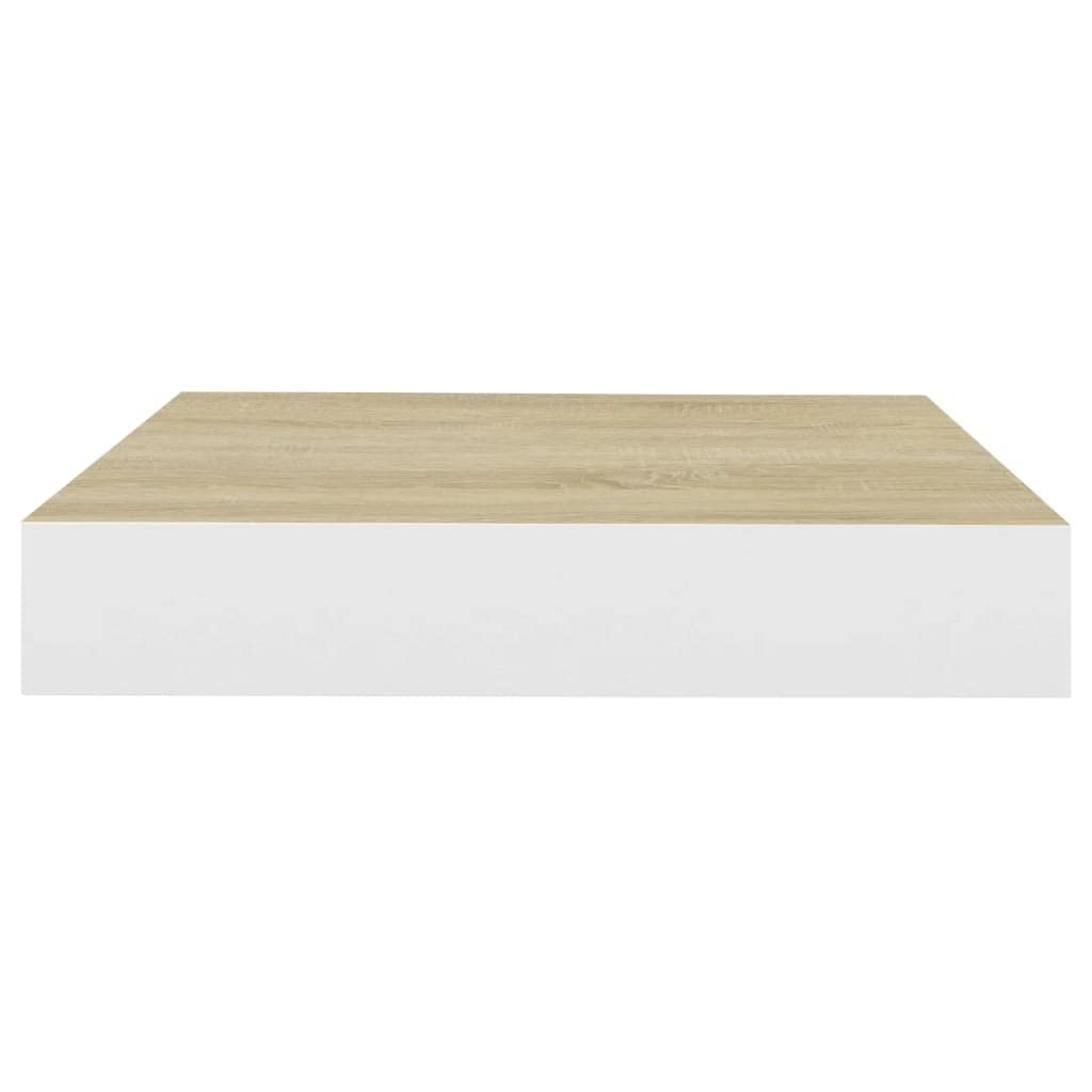 Foto 5 pulgar | Estantería De Pared Vidaxl Flotante Fácil De Instalar  Diseño En Roble Y Blanco - Venta Internacional.