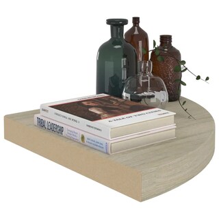 Foto 7 | Estantería De Esquina Vidaxl Roble Flotante 35 X 35 X 4 Cm 2 Unidades Mdf - Venta Internacional.