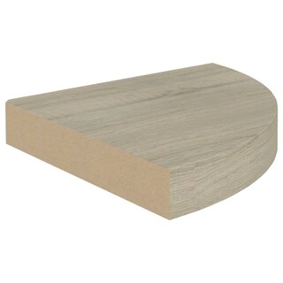 Foto 5 | Estantería De Esquina Vidaxl Roble Flotante 25 X 25 X 4 Cm 2 Unidades Mdf - Venta Internacional.