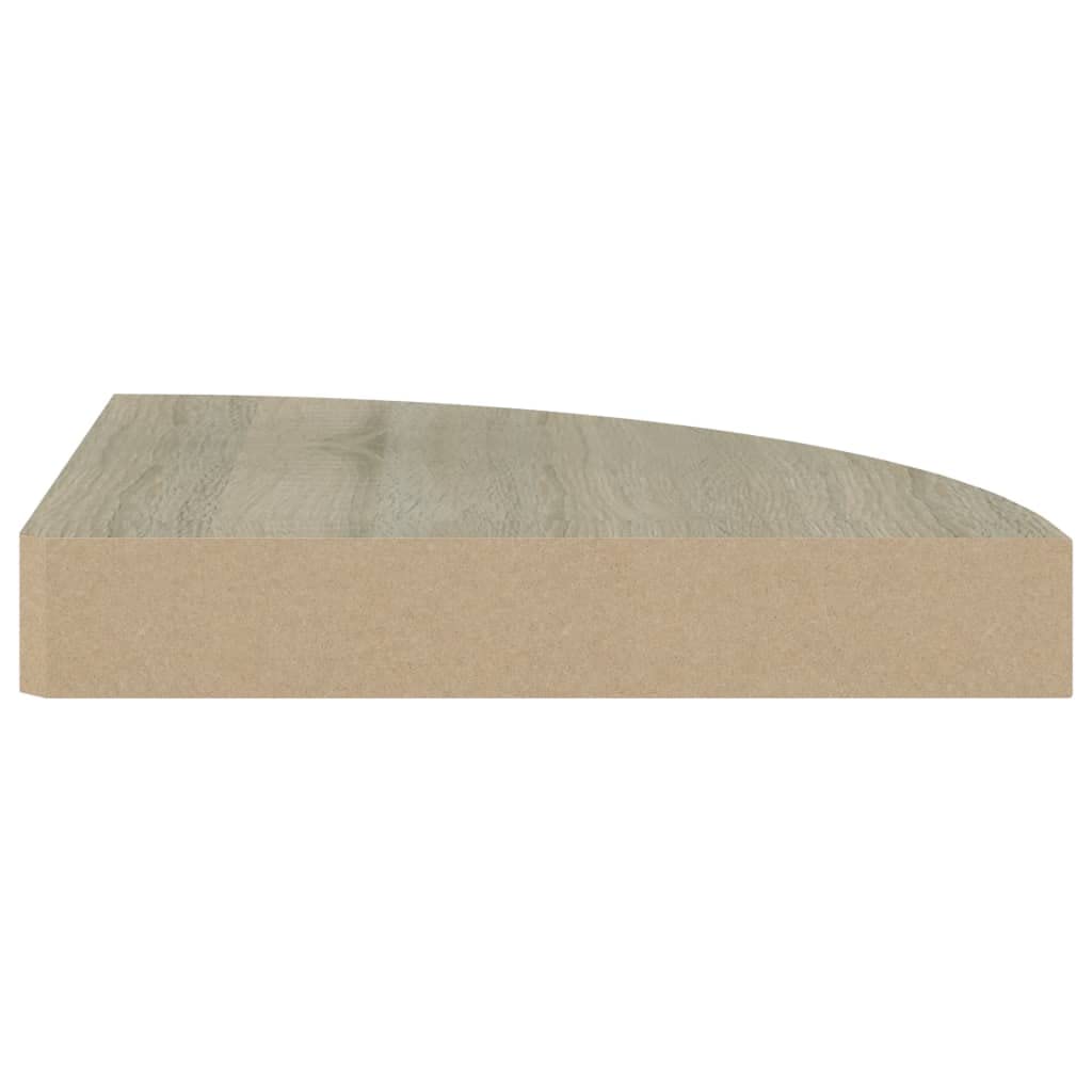 Foto 7 pulgar | Estantería De Esquina Vidaxl  Roble Flotante  25 X 25 X 4 Cm  2 Unidades  Mdf - Venta Internacional.