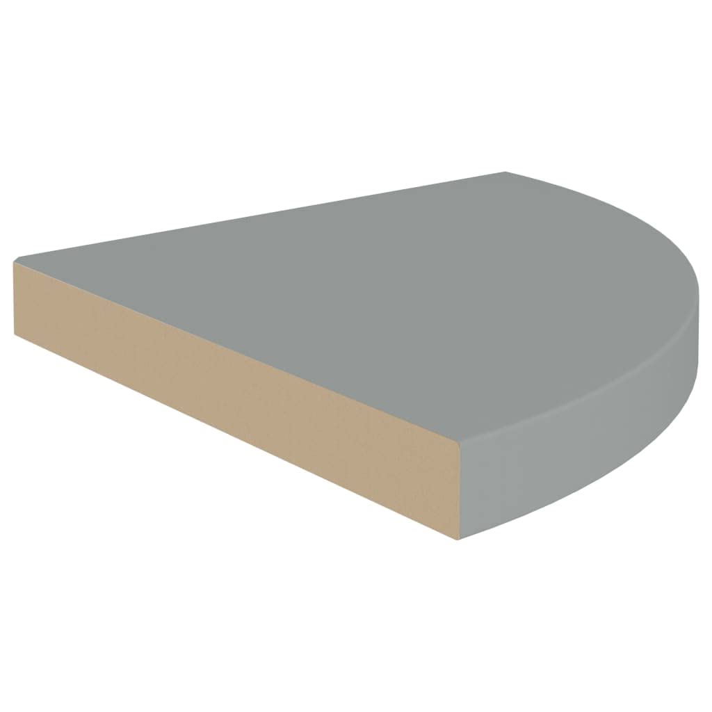 Foto 5 pulgar | Estantería De Esquina Flotante Vidaxl Gris En Forma De Panal De Abeja  35 X 35 X 4 Cm - Venta Internacional.