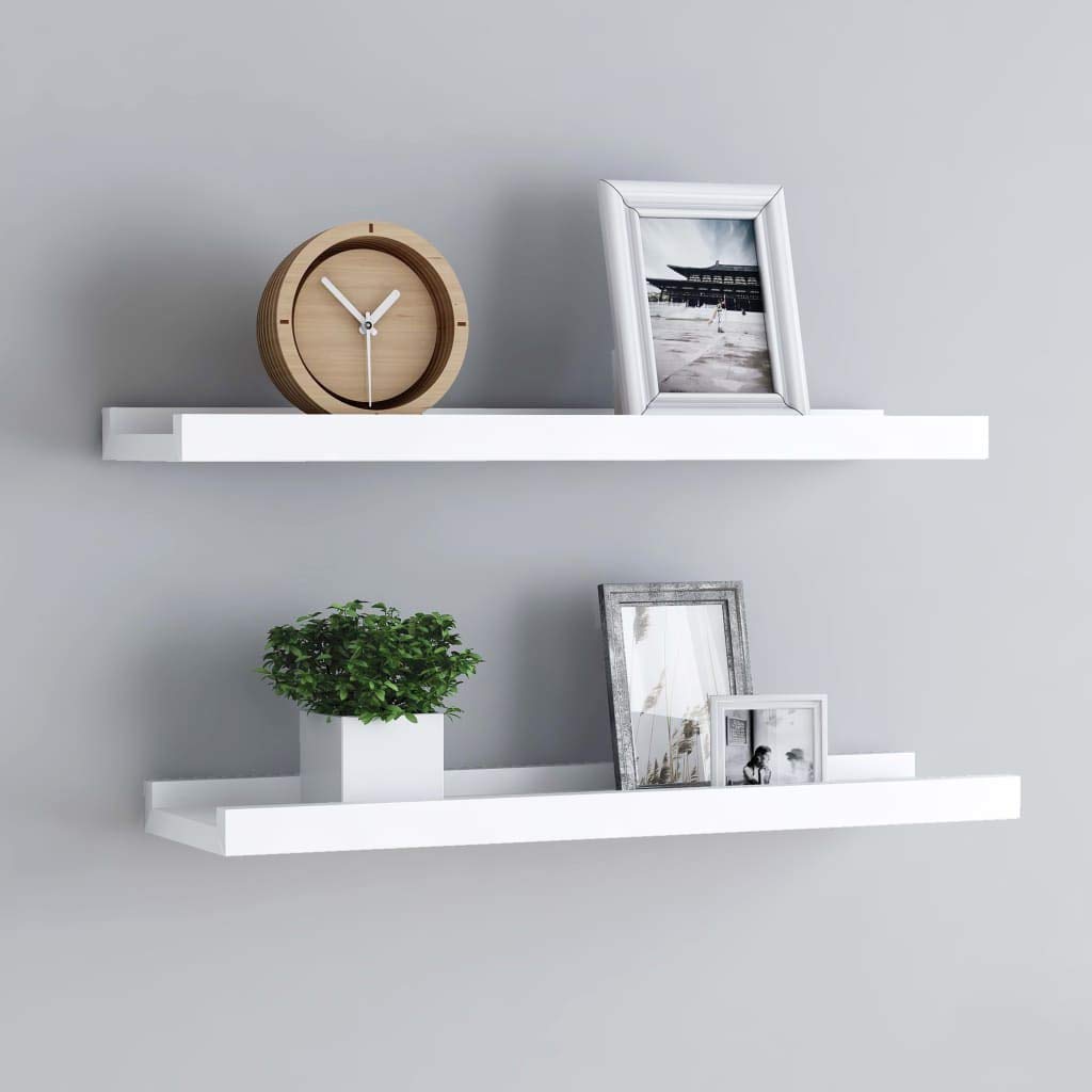 Foto 3 pulgar | Juego De 2 Estantes Con Repisa De Pared Vidaxl  Color Blanco - Venta Internacional.
