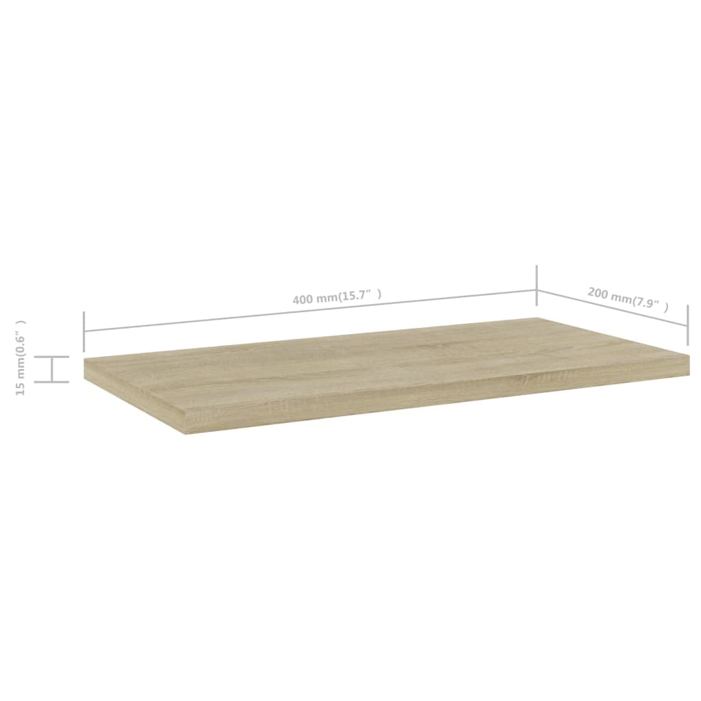 Foto 8 pulgar | Estantería Vidaxl Sonoma Oak  8 Unidades  40 X 20 X 1 5 Cm  Madera Artificial - Venta Internacional.
