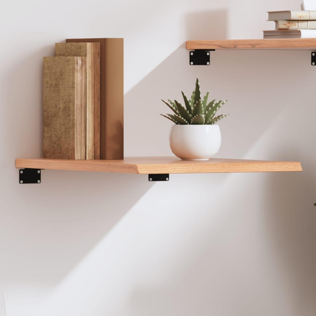 Foto 3 pulgar | Estantería De Pared Vidaxl Rústica De Madera Maciza De Roble Marrón Claro  20 X 40 Cm - Venta Internacional.