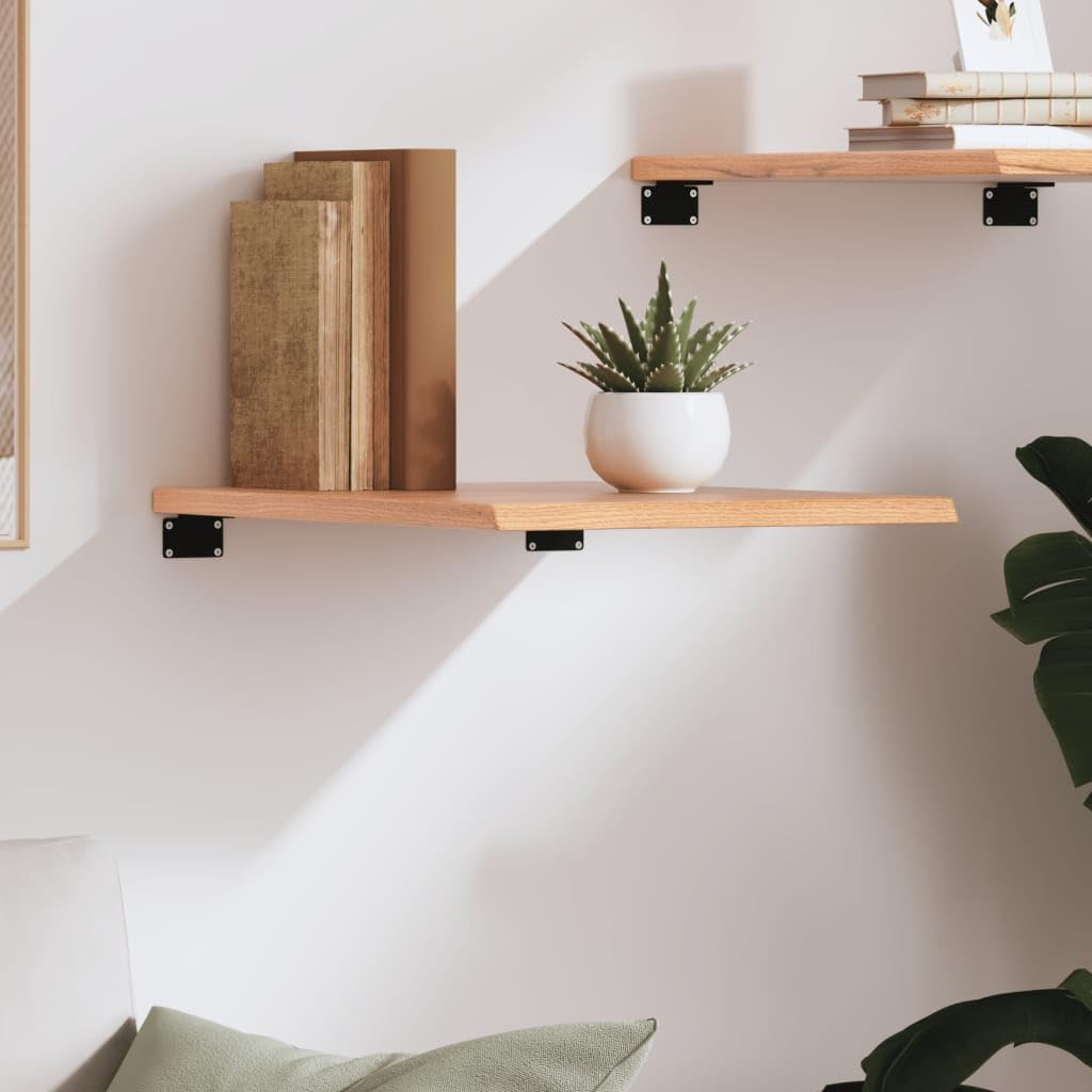 Foto 4 pulgar | Estantería De Pared Vidaxl Rústica De Madera Maciza De Roble Marrón Claro  20 X 40 Cm - Venta Internacional.