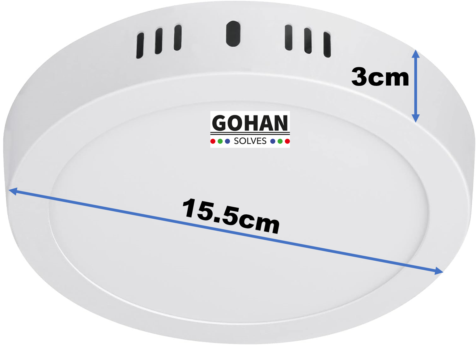 Foto 3 pulgar | Lámpara Plafón Sobreponer 12W Luz Led Sensor Movimiento Interiores