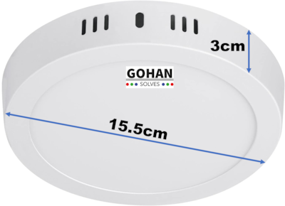 Foto 2 | Lámpara Plafón Sobreponer 12W Luz Led Sensor Movimiento Interiores