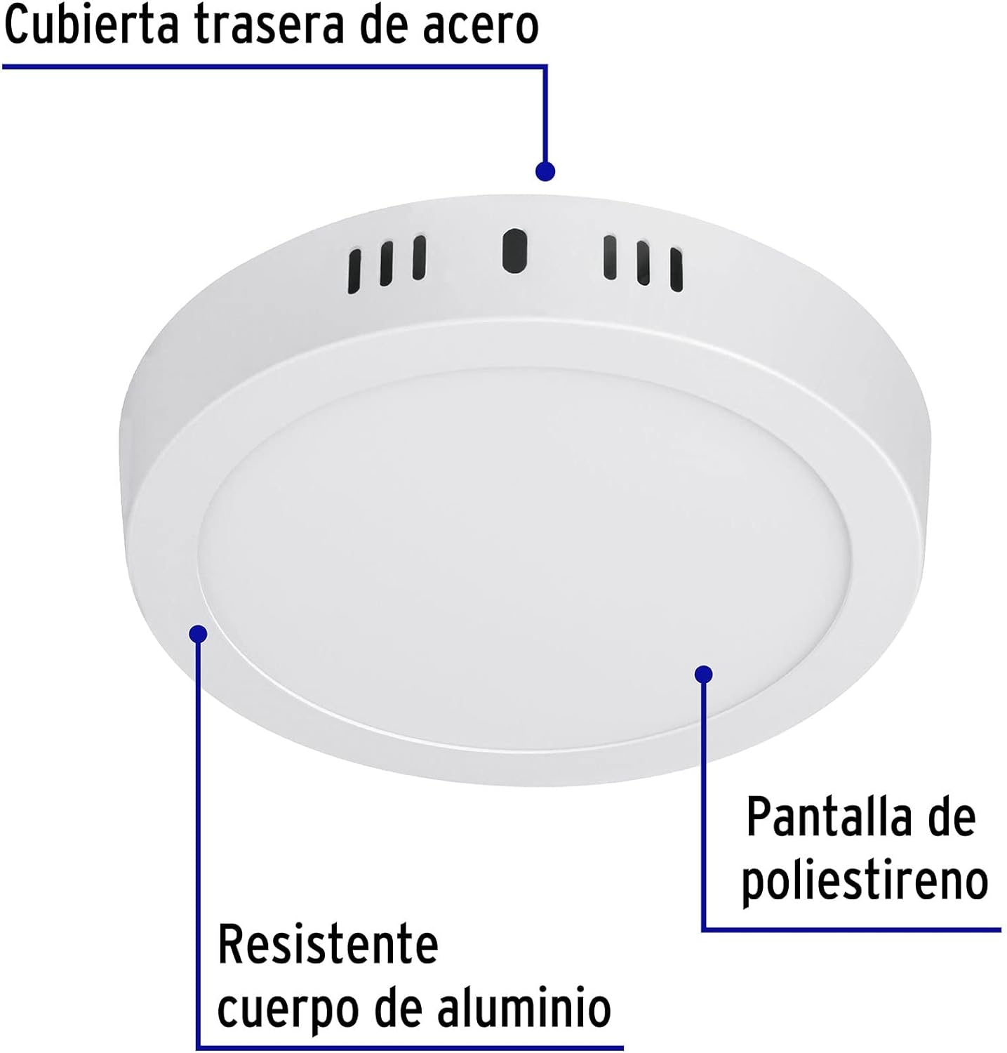 Foto 4 pulgar | Lámpara Plafón Sobreponer 12W Luz Led Sensor Movimiento Interiores