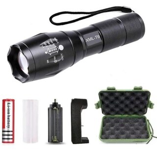Foto 1 | Lámpara Táctica Recargable Led Linterna 3000 Lumens 5 Modos