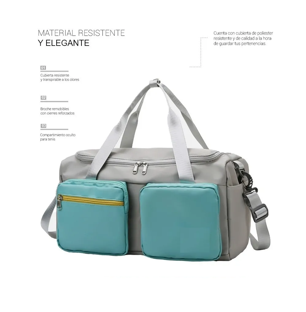 Foto 2 | Bolso Deportivo Moderno De Pesca Verde Con Gris