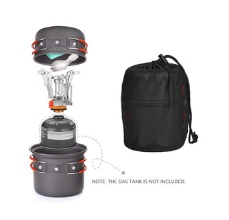 Foto 3 | Utensilios de Cocina para Campamento Equipo con Estufa de Cámping