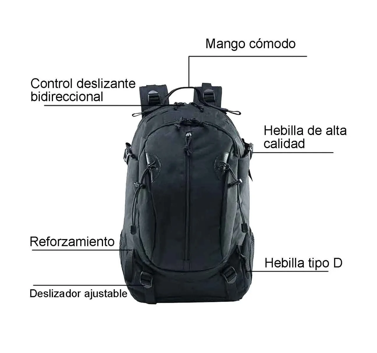 Foto 3 pulgar | Mochila De Camping Eo Safe Imports Fw156 Color Negro