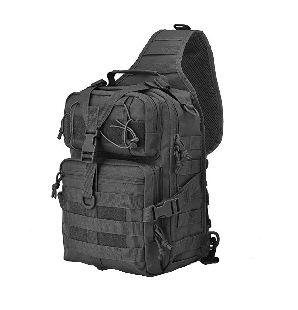 Mochila Táctica Militar Multiusos Eo Safe Imports Esi-238 color Negro