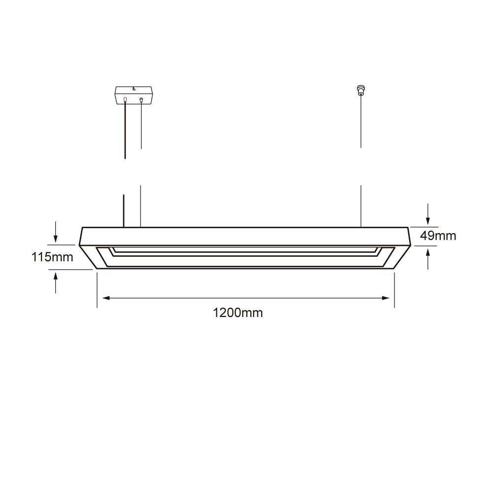 Foto 4 pulgar | Lámpara De Interior Led Tecnolite Tarazed Atenuable Para Suspender 40w Luz Blanca Neutra