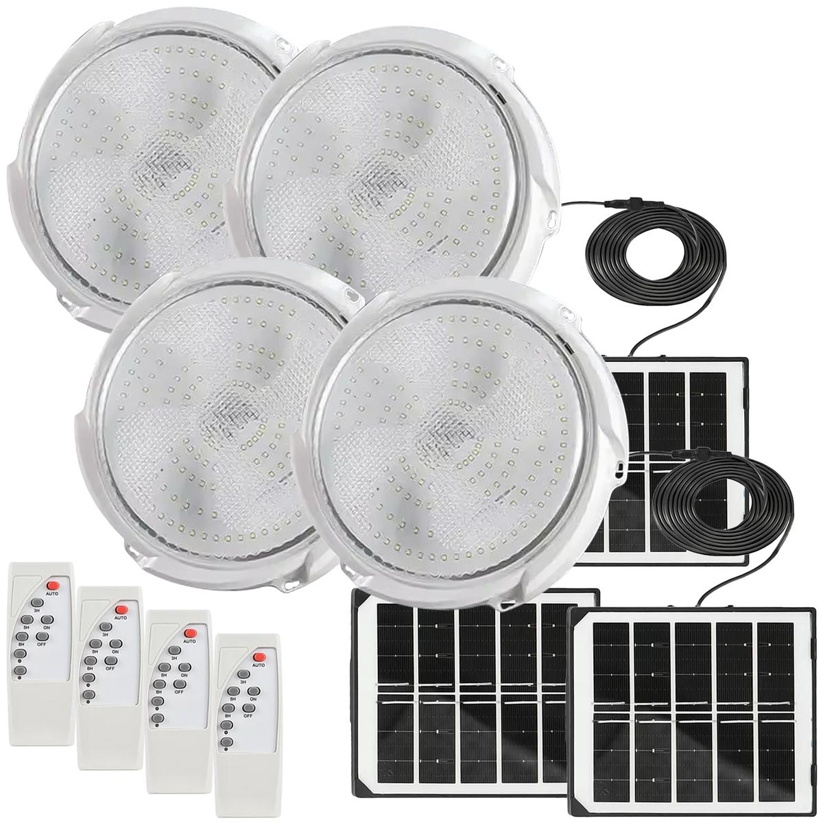 Lampara Solar Ventdepot Mxdll-004 4kits Blanco