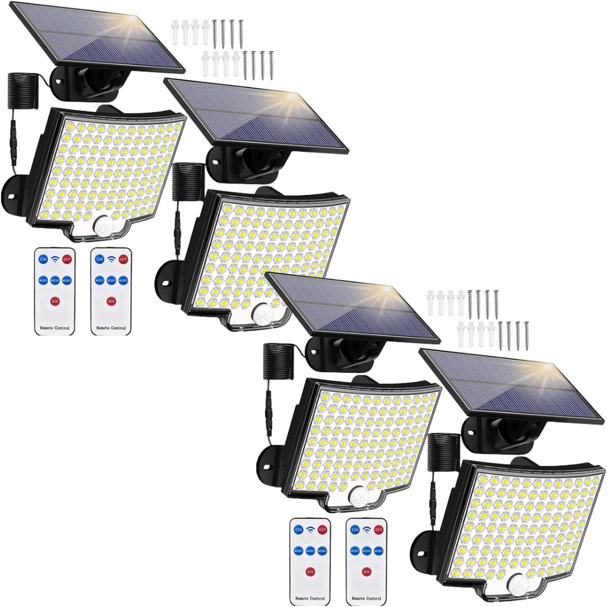 Luminaria Led Para Exteriores Ventdepot Mxrla-004 4pzas Negro