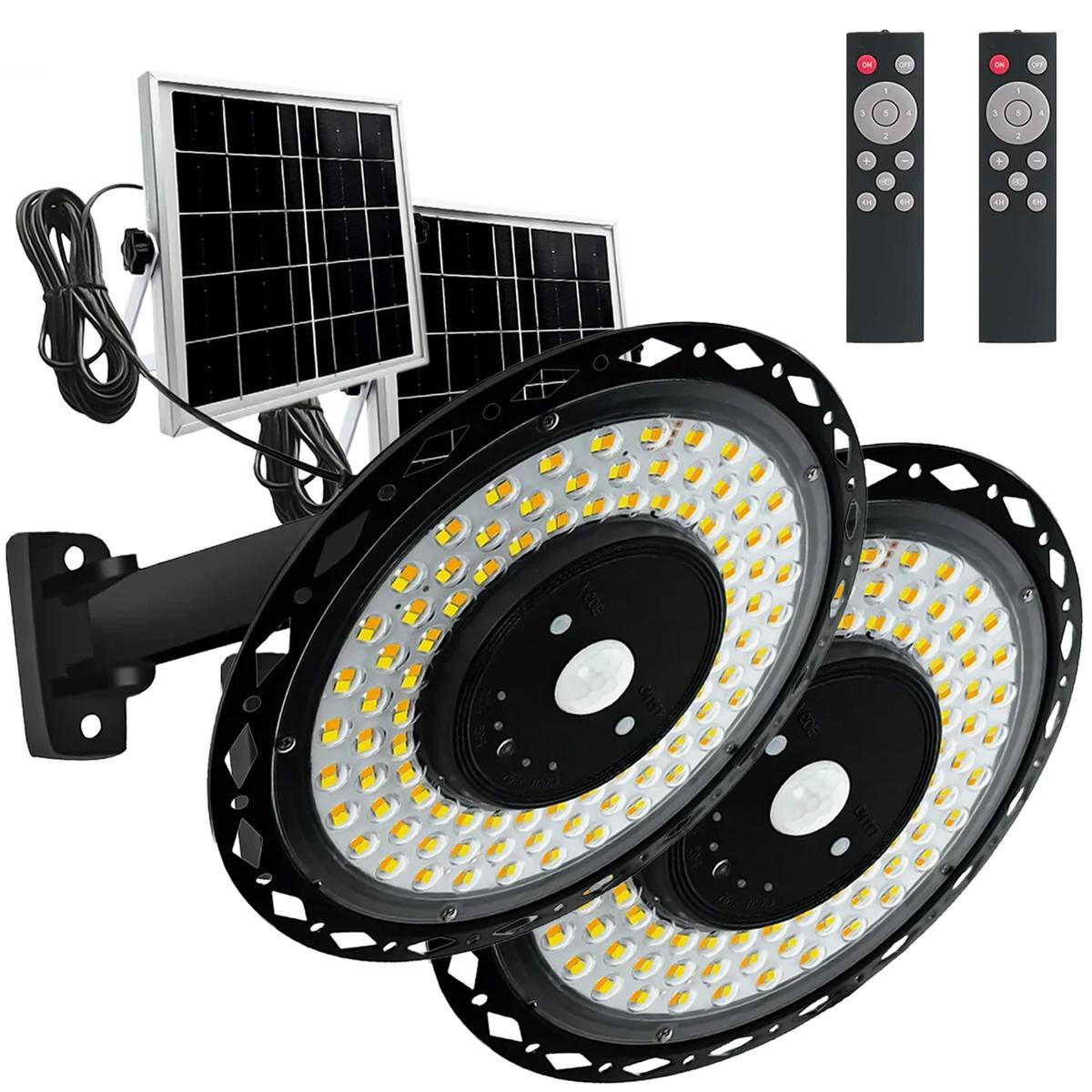 Luz Led Solar Ventdepot Mxrin-002 2kits Negro