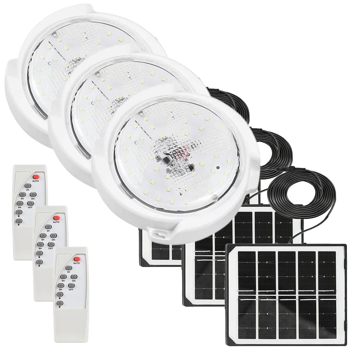 Lampara Solar Ventdepot Mxdco-003 3kits Blanco